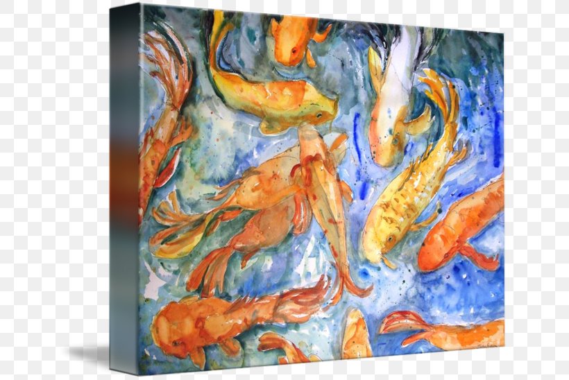 Butterfly Koi Goldfish Watercolor Painting, PNG, 650x548px, Koi, Abstract Art, Art, Artist, Butterfly Koi Download Free