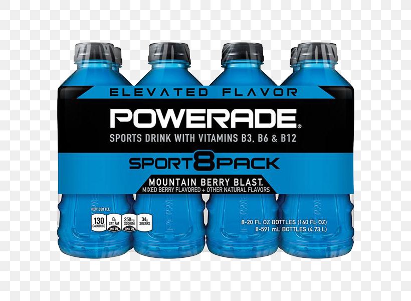 Sports & Energy Drinks Bottle Powerade Punch, PNG, 600x600px, Sports Energy Drinks, Aqua, Berry, Bottle, Cocacola Company Download Free