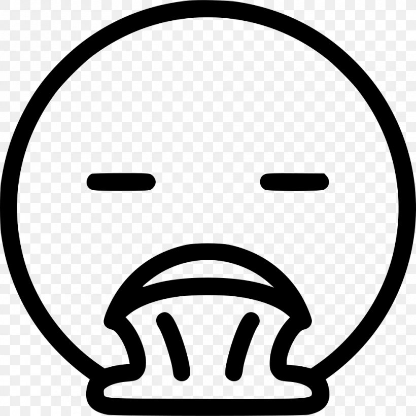 Vomiting Clip Art, PNG, 980x980px, Vomiting, Black And White, Emoticon, Face, Facial Expression Download Free