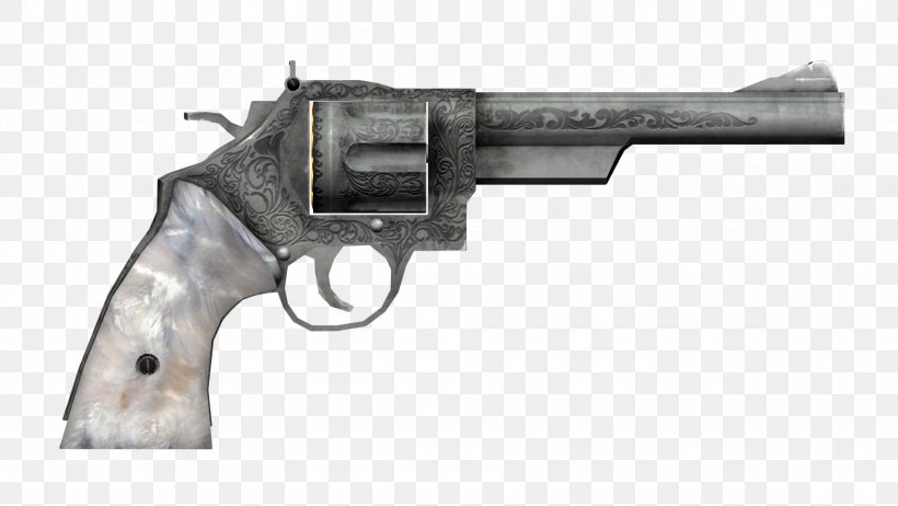 Fallout: New Vegas Fallout 3 .44 Magnum Revolver Firearm, PNG, 1950x1100px, 44 Magnum, Fallout New Vegas, Air Gun, Cartridge, Cartuccia Magnum Download Free