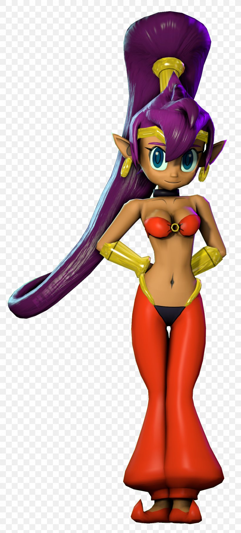 Shantae And The Pirate's Curse Shantae: Risky's Revenge 3D Computer Graphics DeviantArt, PNG, 1141x2519px, Watercolor, Cartoon, Flower, Frame, Heart Download Free