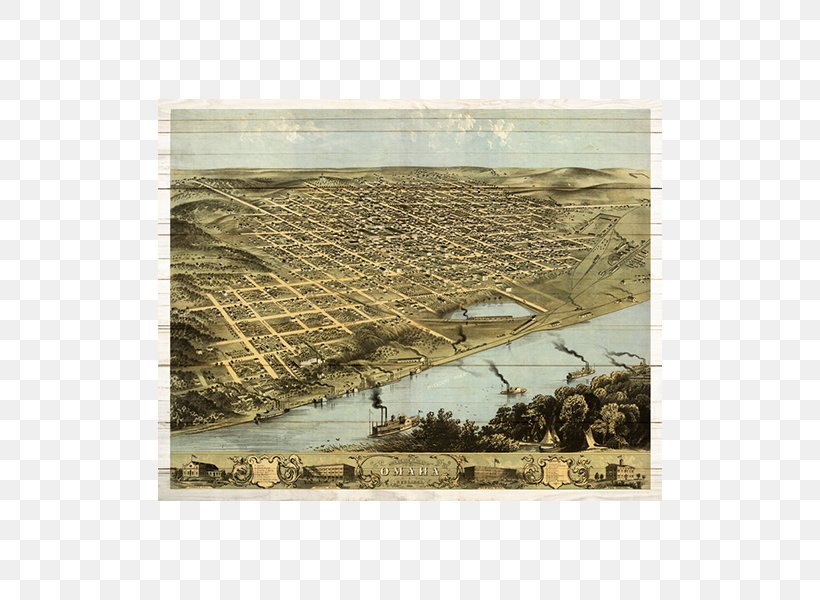 Omaha Paper Bird's-eye View Map Zazzle, PNG, 600x600px, Omaha, Art, City, Map, Nebraska Download Free