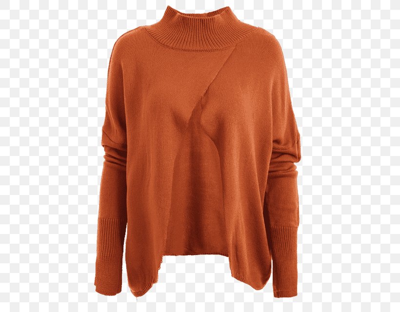 Sweater Shoulder Wool, PNG, 480x640px, Sweater, Neck, Orange, Outerwear, Shoulder Download Free