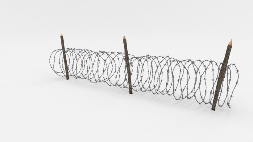 Barbed Wire Fence Wire Obstacle 3D Computer Graphics, PNG, 1920x1080px, 3d Computer Graphics, Barbed Wire, Barbed Tape, Barricade, Blender Download Free