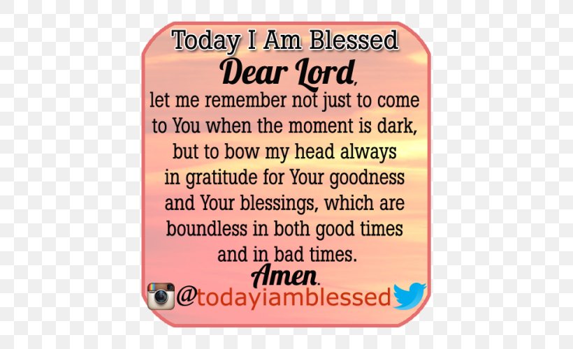 Blessing God Prayer Praise Quotation, PNG, 500x500px, Blessing, Amen, Area, Collect, God Download Free