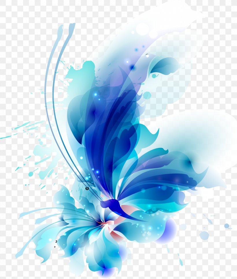 Butterfly Flower Blue, PNG, 1171x1383px, Butterfly, Abstract, Aqua, Azure, Blue Download Free