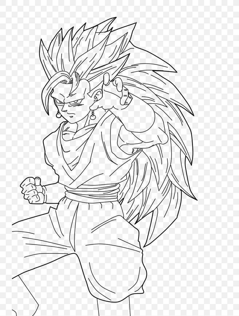 Goku Vegeta Line Art Gohan Bulma, PNG, 738x1081px, Goku, Arm, Artwork, Black, Black And White Download Free