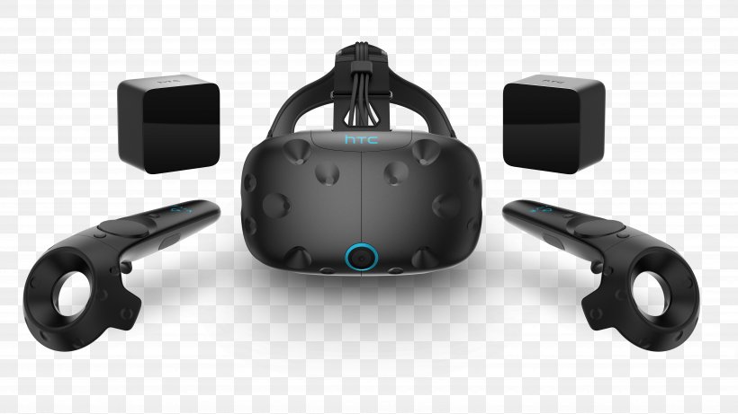 HTC Vive Oculus Rift Virtual Reality Headset, PNG, 7637x4294px, Htc Vive, Electronics Accessory, Geforce, Hardware, Headset Download Free