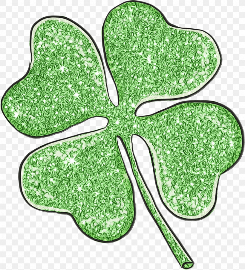 Shamrock, PNG, 1287x1416px, Watercolor, Clover, Grass, Green, Leaf Download Free