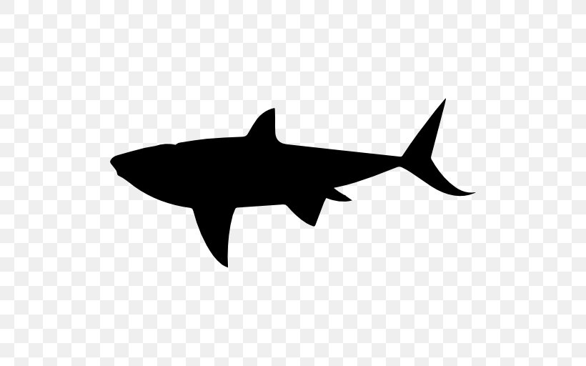 Shark, PNG, 512x512px, Shark, Black And White, Bull Shark, Cartilaginous Fish, Fin Download Free