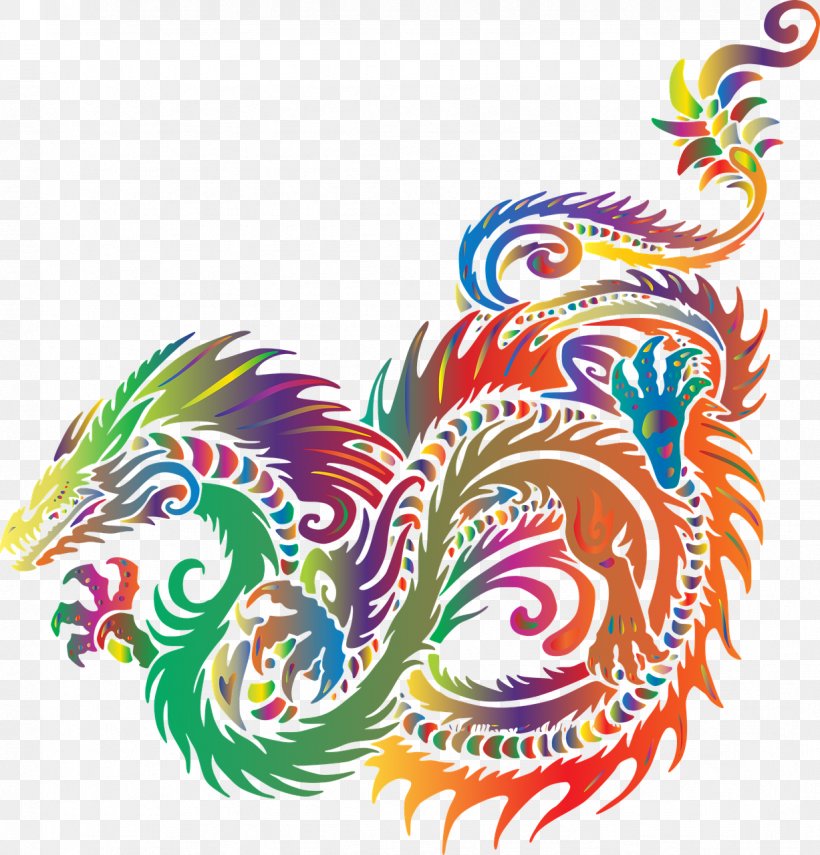 Vector Graphics Chinese Dragon Image, PNG, 1227x1280px, Dragon, Chinese Dragon, Color, Dragon Dance, Illustrator Download Free