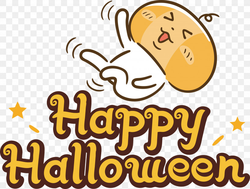 Happy Halloween, PNG, 3000x2277px, Happy Halloween, Cartoon, Commodity, Emoticon, Happiness Download Free