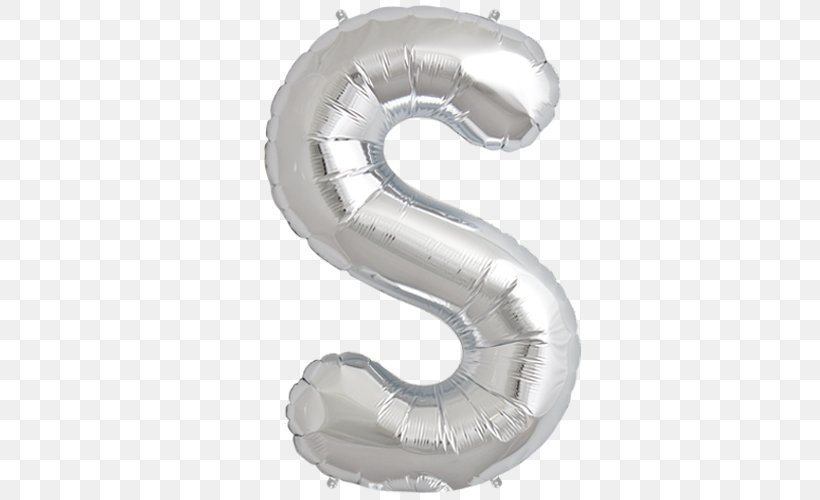 Mylar Balloon Silver BoPET Letter, PNG, 500x500px, Balloon, Birthday, Bopet, Feestversiering, Foil Download Free