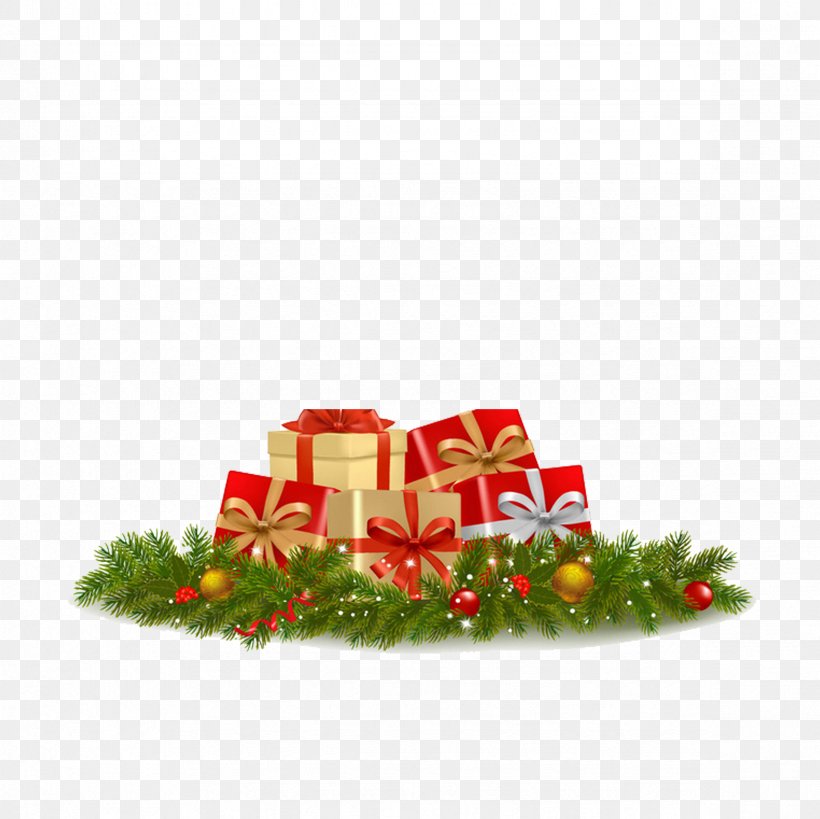 Santa Claus Christmas New Year Illustration, PNG, 2362x2362px, Santa Claus, Christmas, Christmas Decoration, Christmas Ornament, Christmas Plants Download Free