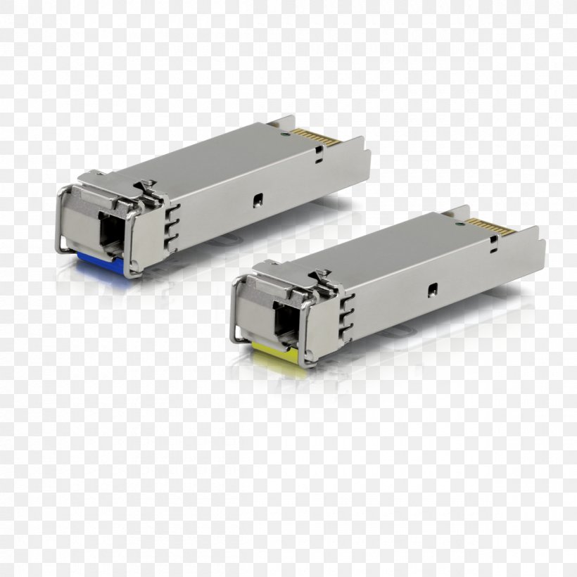 Electrical Connector Small Form-factor Pluggable Transceiver Single-mode Optical Fiber Ubiquiti Networks Ubiquiti U Fiber Single-Mode, PNG, 1200x1200px, 10 Gigabit Ethernet, Electrical Connector, Computer Component, Computer Network, Electronic Component Download Free