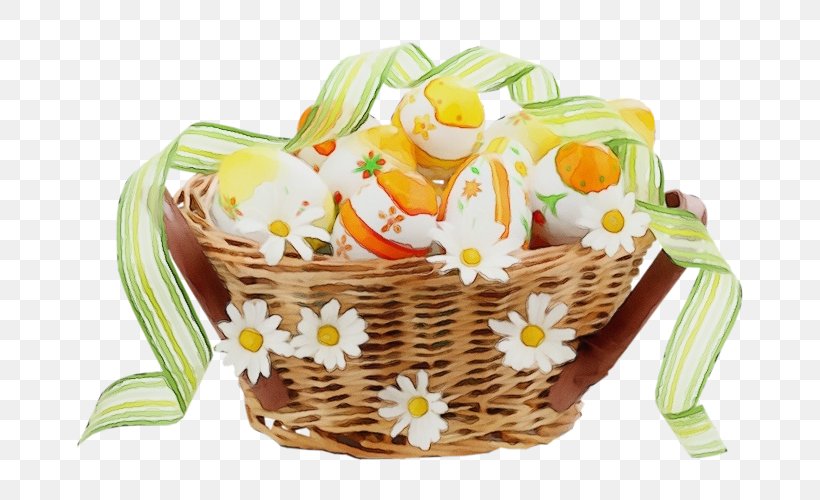 Food Basket Baking Cup Gift Basket Wicker, PNG, 699x500px, Watercolor, Baking Cup, Basket, Dish, Easter Download Free