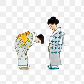 Japan Bowing Cartoon Greeting, PNG, 700x700px, Watercolor, Cartoon