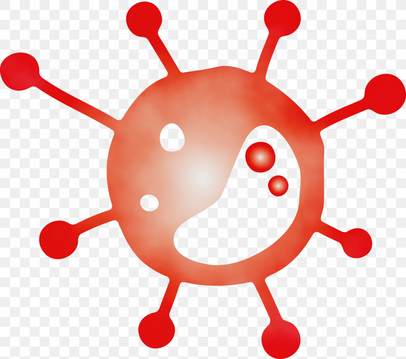 Red, PNG, 2999x2654px, Bacteria, Germs, Paint, Red, Virus Download Free