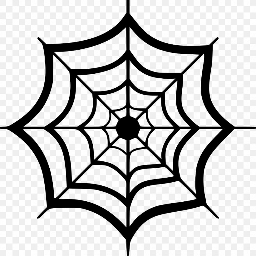Spider Web Clip Art, PNG, 980x980px, Spider, Area, Artwork, Black, Black And White Download Free