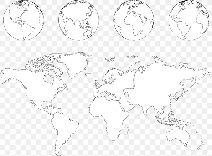 World Map Blank Map Information, PNG, 1440x1061px, World, Area, Artwork, Black And White, Blank Map Download Free
