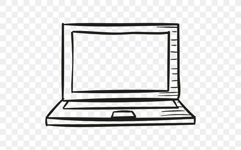 Cartoon Computer, PNG, 512x512px, Laptop, Area, Black And White, Computer Monitors, Computer Programming Download Free