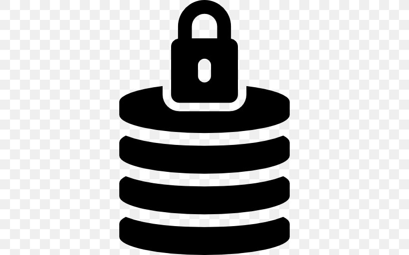Database Lock Internet Information Technology, PNG, 512x512px, Database, Black And White, Computer, Computer Servers, Data Download Free