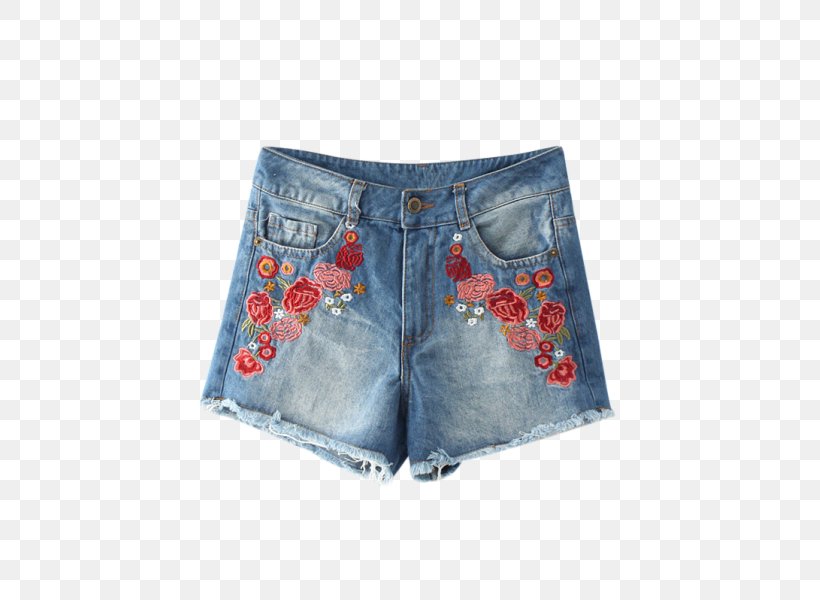 Embroidery Denim Shorts Shirt Clothing, PNG, 451x600px, Embroidery, Active Shorts, Blouse, Blue, Clothing Download Free