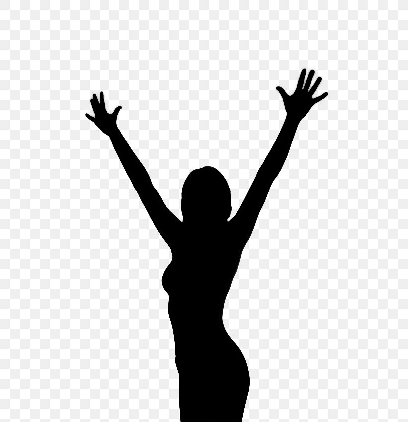 Finger Human Behavior Clip Art Silhouette, PNG, 567x847px, Finger, Arm, Behavior, Blackandwhite, Cheering Download Free