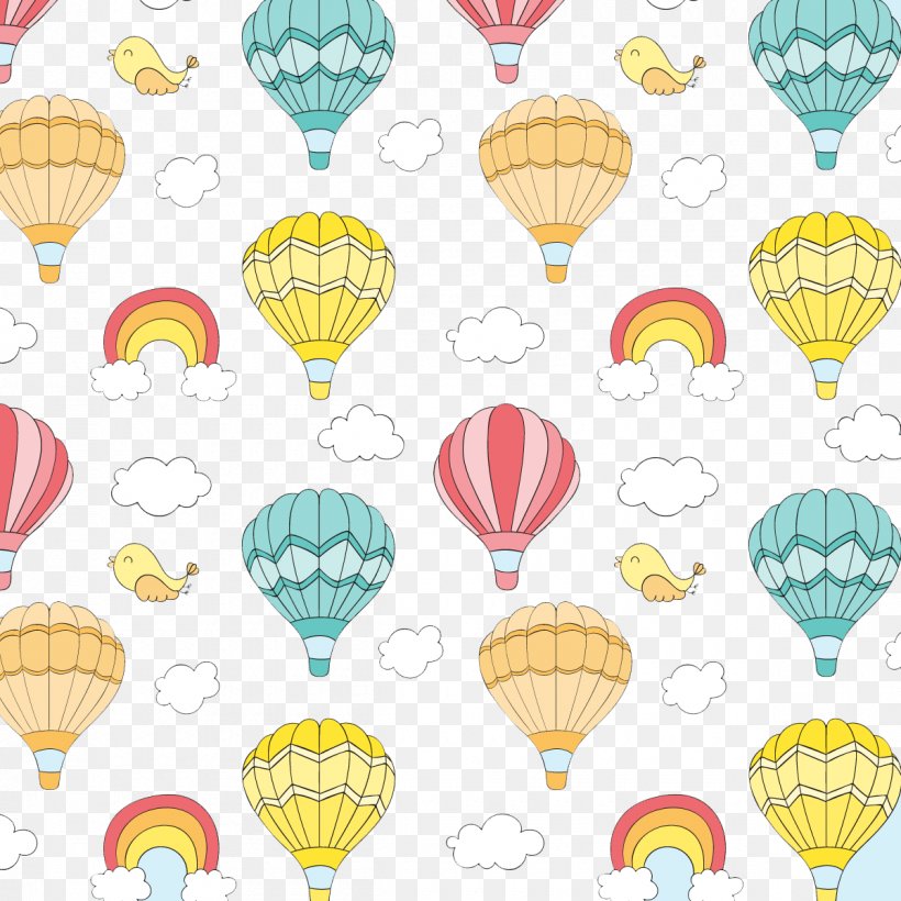Hot Air Balloon Euclidean Vector Pattern, PNG, 1200x1200px, Balloon, Aerostat, Crochet, Hot Air Balloon, Motif Download Free