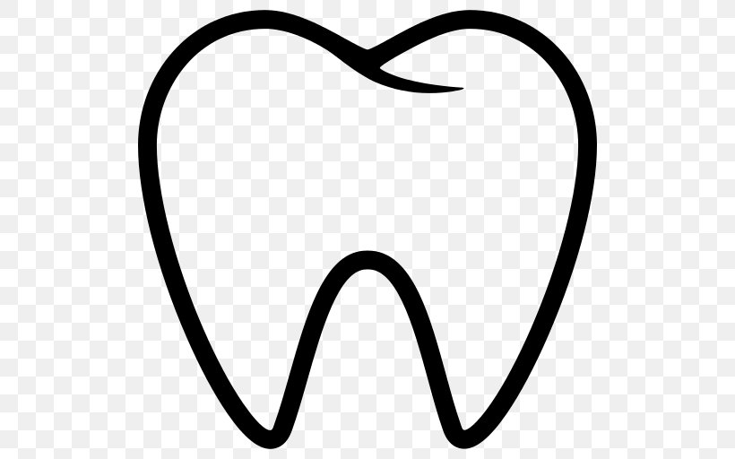 Tooth Dental Clinic, PNG, 512x512px, Human Tooth, Blackandwhite, Dentistry, Line Art, Medicine Download Free