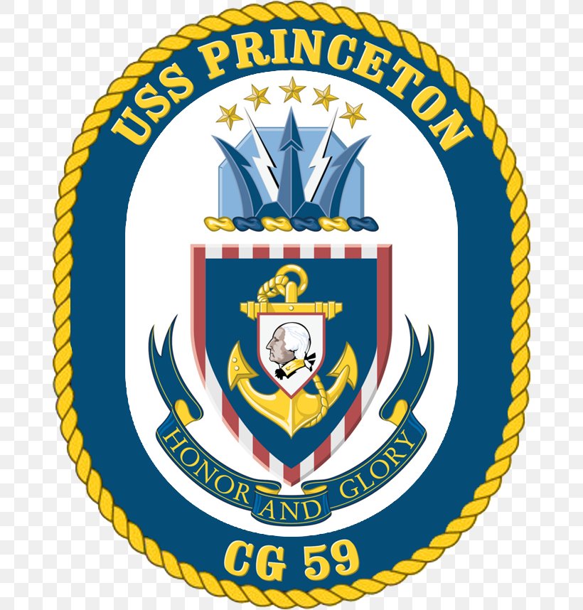 USS Princeton (CG-59) United States Navy Ticonderoga-class Cruiser Warship, PNG, 674x858px, Princeton, Antisubmarine Warfare, Badge, Brand, Crest Download Free