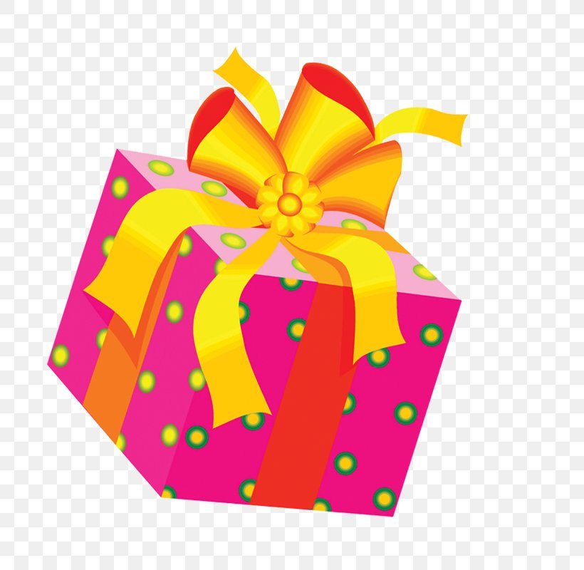 Gift Yellow Birthday Petal Pattern, PNG, 800x800px, Gift, Birthday, Cartoon, Orange, Petal Download Free