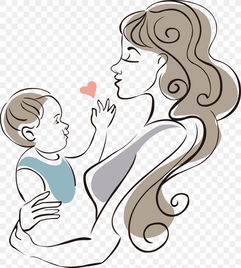 Mother Drawing Infant Child, PNG, 1735x1928px, Watercolor, Cartoon, Flower, Frame, Heart Download Free