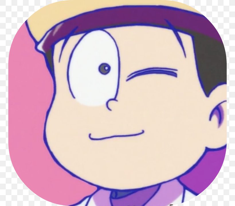 Osomatsu-kun Eye Smiley Choromatsu Drawing, PNG, 762x718px, Watercolor, Cartoon, Flower, Frame, Heart Download Free