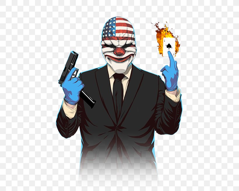 Payday 2 Payday: The Heist Video Game Overkill Software Xbox One, PNG, 440x656px, 505 Games, Payday 2, Art, Clown, Cooperative Gameplay Download Free