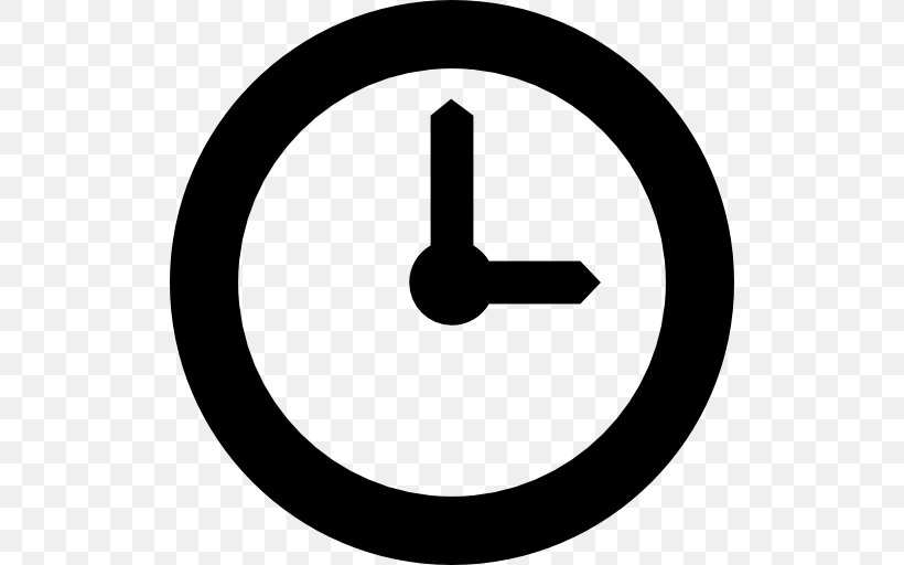 Clock Symbol, PNG, 512x512px, Clock, Alarm Clocks, Area, Black And White, Share Icon Download Free