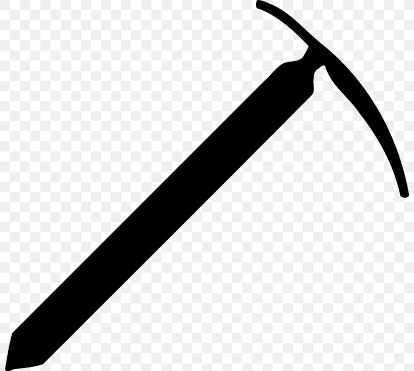 Ice Axe Climbing Clip Art, PNG, 800x735px, Ice Axe, Axe, Black And White, Climbing, Ice Pick Download Free