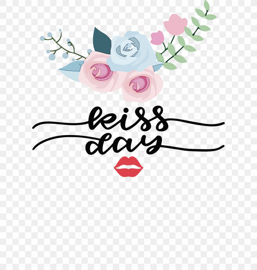 Cut Flowers Clothing Logo Text, PNG, 2858x3000px, Kiss Day, Clothing, Cut Flowers, Kiss, Logo Download Free