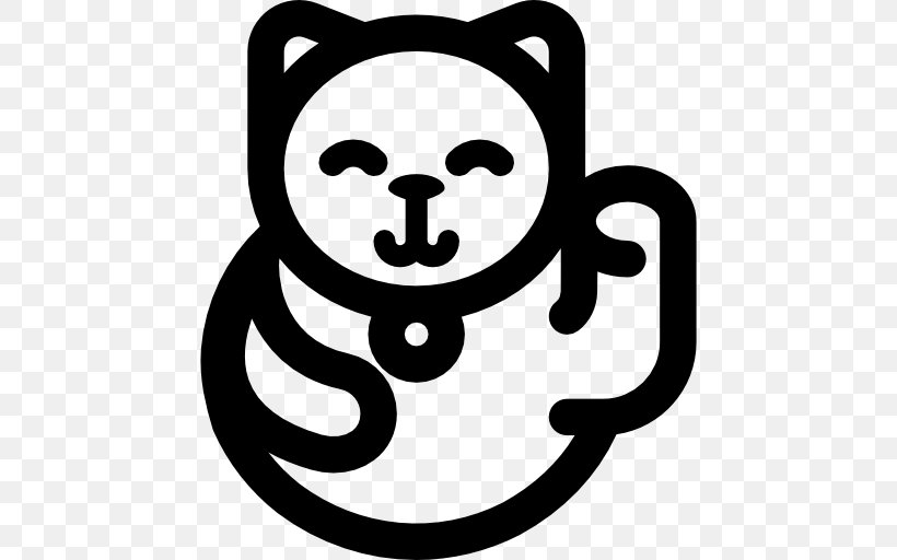 Japan Cat Maneki-neko, PNG, 512x512px, Japan, Black, Black And White, Cat, Culture Of Japan Download Free