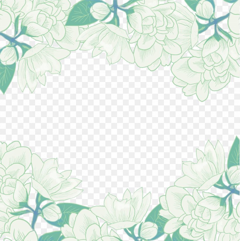 Magnolia Denudata Wedding Conference Center Victory Facebook, PNG, 2717x2727px, Wedding Conference Center Victory, Aqua, Border, Designer, Facebook Download Free