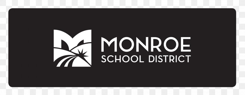 Monroe School District Logo Organization Brand, PNG, 2259x883px, Logo, Black, Black And White, Black M, Brand Download Free