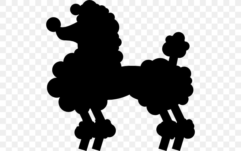 Standard Poodle Silhouette, PNG, 512x512px, Poodle, Animal, Black, Black And White, Cartoon Download Free