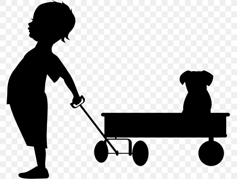 Wagon Child Silhouette Clip Art, PNG, 773x621px, Wagon, Black, Black And White, Cart, Child Download Free