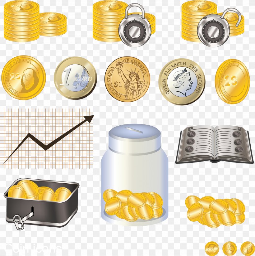 Coin Money Clip Art, PNG, 3062x3066px, Coin, Bank, Finance, Food, Gold Download Free