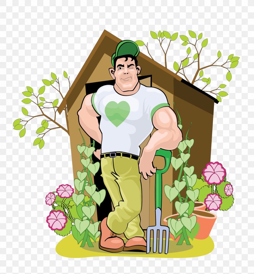 Gardening Flowerpot Gardener, PNG, 1752x1890px, Garden, Art, Cartoon, Crock, Fence Download Free