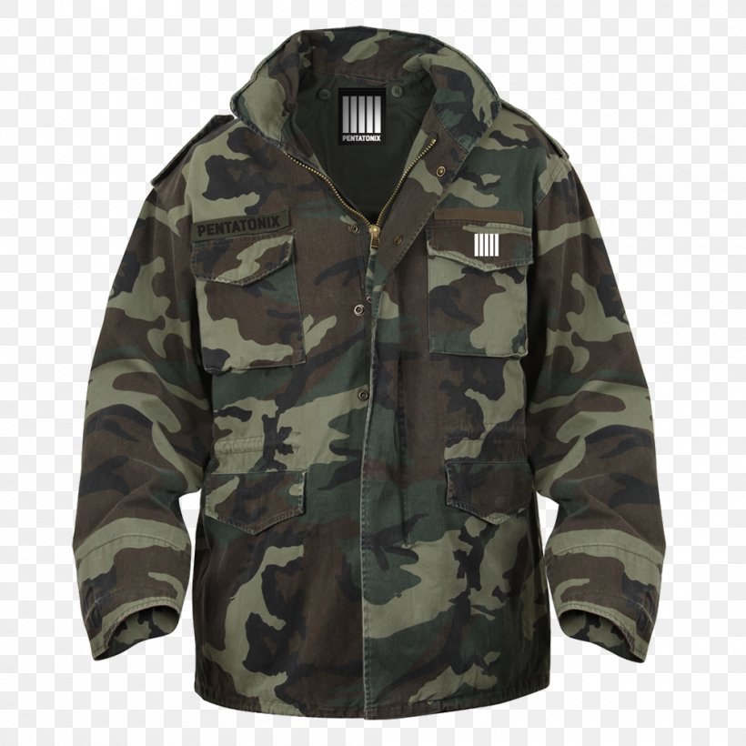 M-1965 Field Jacket Coat Clothing U.S. Woodland, PNG, 1000x1000px, M1965 Field Jacket, Battledress, Camouflage, Clothing, Coat Download Free