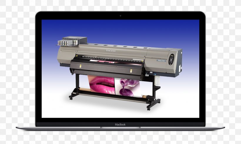 Ricoh Wide-format Printer Printing Business, PNG, 1000x600px, Ricoh, Advertising, Business, Digital Imaging, Display Device Download Free