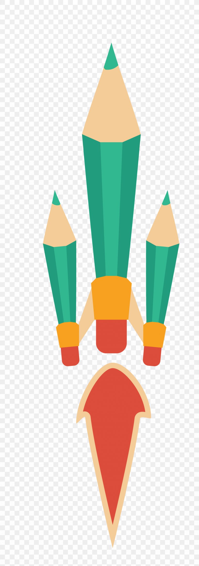 Pencil Clip Art, PNG, 1333x3783px, Pencil, Cone, Material, Rocket Download Free