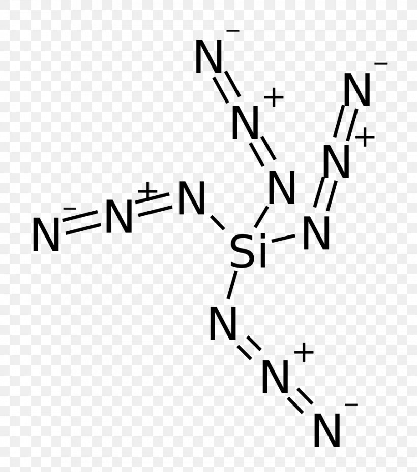 Tetraazidomethane Silicon Tetraazide Nitrogen Chemical Compound, PNG, 902x1024px, Tetraazidomethane, Area, Azide, Binary Phase, Black Download Free