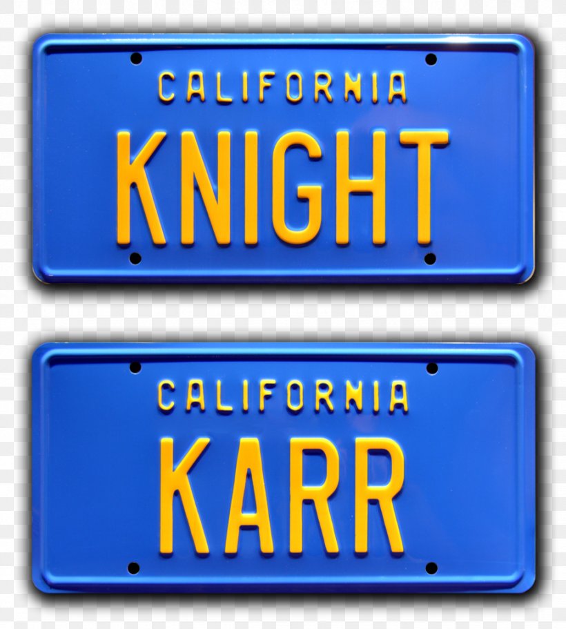Vehicle License Plates K.I.T.T. KARR Michael Knight Pontiac Firebird, PNG, 921x1024px, Vehicle License Plates, Area, Automotive Exterior, Blue, Car Download Free